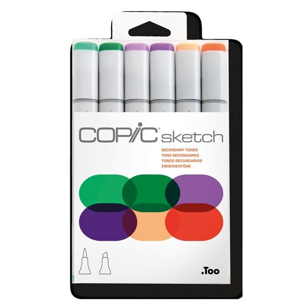 Layoutmarker Copic Sketch 6er Set Zwischentöne