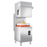 thumbnail of EASYLINE afwasmachine met afzuigkap incl. spoelglansmiddeldispenser, vaatwasmiddeldispenser en afvoerpomp, 400 V, WD 675 x 675 x 1420 mm