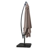 thumbnail of Parasol déporté carré 3x3m acier taupe - Oviala