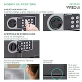 thumbnail of ARREGUI Premier 16501-S1 Caja Fuerte de Acero con Cerradura Electrónica, Caja de Seguridad con Código, con Llave de Emergencia, 20 x 31 x 20 cm, 9L