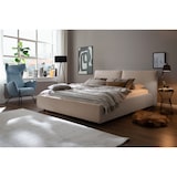 thumbnail of KAWOLA Bett HENRY Polsterbett Cord taupe 140x200cm