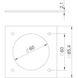 thumbnail of OBO Bettermann Abdeckplatte T8NL PCEE 7035 7408486