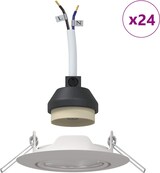 thumbnail of vidaXL Spotlight 24 pcs Weiß 9 x 9 x 2,5 cm Metall