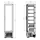thumbnail of Combisteel Tiefkühlschrank Mit Glastür 221 L Weiß