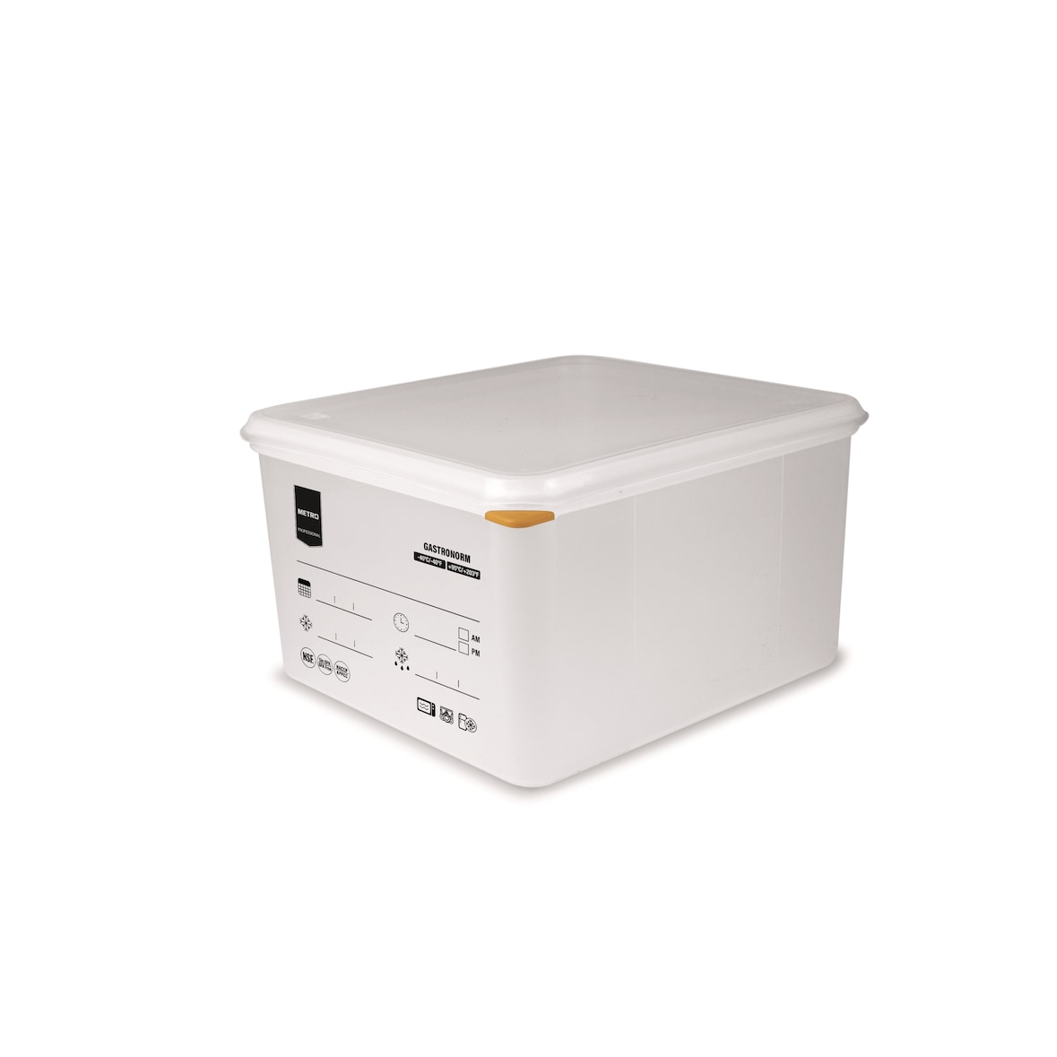 METRO PROFESSIONAL Recipiente GN 1/2, 200 mm, polipropileno, com tampa
