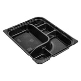 thumbnail of Cofres 5 Compartimentos  23,9X19X3,5 Cm Negro Pp (200 Unidades)