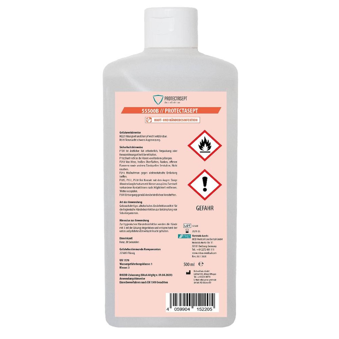 Protectasept OP Sept Basic | Haut- und Händedesinfektion | 18 x 500 ml