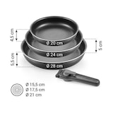 thumbnail of Tescoma sartenes con mango extraíble vario, jgo de 4 piezas