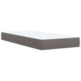 thumbnail of vidaXL Boxspringbett mit Matratze Grau 80x200 cm Kunstleder