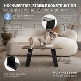 thumbnail of ML-Design Tischkufen 2er Set 80° 40x43 cm Schwarz matt | Stahl 8x2 cm, geneigt, Industrial Bankgestell Möbelfüße