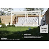 thumbnail of Weide Classic | Pergola Aluminium freistehend | 3 x 5,3 M | Lamellendach weiß