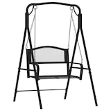 thumbnail of vidaXL Hollywoodschaukel 124 cm Schwarz Stahl