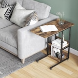 thumbnail of HOMCOM Tavolino da Salotto a C Altezza Regolabile 4 Ruote