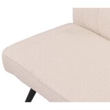 thumbnail of Sitzbank | HxBxT 90x160x60cm | Sitzhöhe 48cm | Rückenlehne Stoff/Textil Bouclé Metall 160cm | Creme-Beige | Esszimmerbank Bank Polsterbank