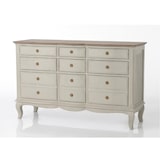 thumbnail of Kommode mit 9 Schubladen beige Maddy - Weiß Holz Amadeus 140x45 cm