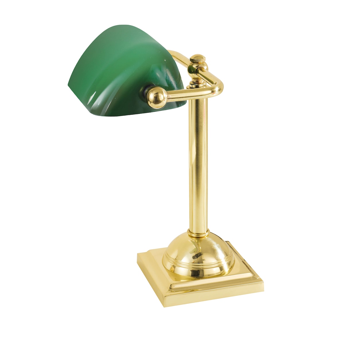 Bankerleuchte Gold 24K aus Echt-Messing Premium