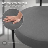 thumbnail of ML-Design – Esszimmerstühle 2er Set Grau | Teddystoff, Rückenlehne, schwarze Metallbeine, ergonomische Küchen- & Wohnzimmerstühle