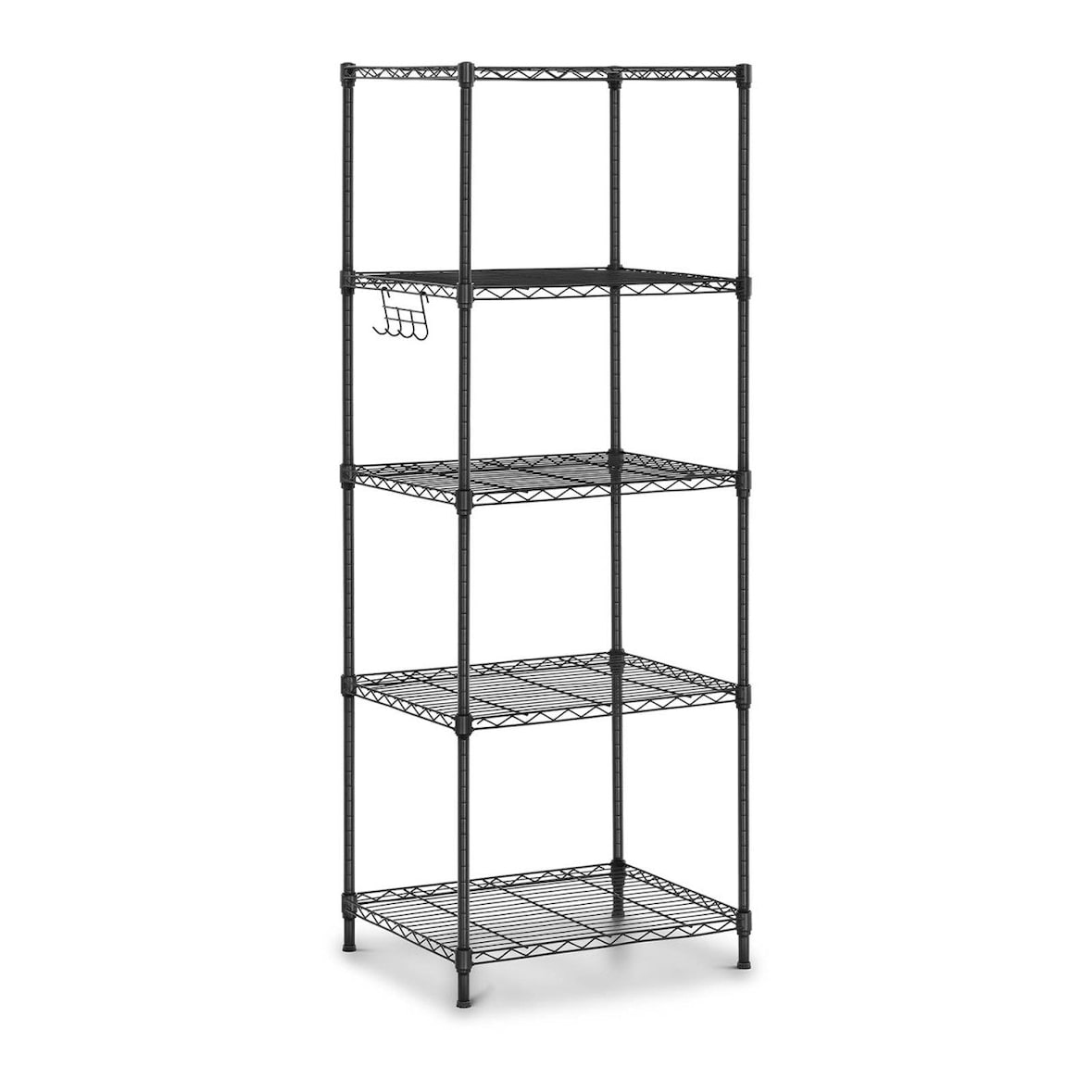 Helloshop26 - Estante profissional de metal para garagem 55 x 45 x 150 cm 150 kg preta 14_0001539