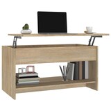 thumbnail of Table basse chêne sonoma 102x50x52,5 cm bois d'ingénierie Modèle Élégia Chic