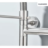 thumbnail of Björn|Catering Grifo monomando de pared agua fría plata|grifo cocina profesional acero inoxidable dos duchas|grifo fregadero doble pared restaurante