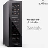 thumbnail of Klarstein Shiraz 24 Duo Weinkühlschrank 2 Zonen 75L/24 Flaschen 5-18 °C Touch Schwarz