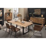 thumbnail of SIT Möbel Esstisch aus Wildeiche 220 cm | Platte 40 mm natur | Gestell Metall antikschwarz | B 220 x T 100 x H 75 cm | 15472-11 | Serie TABLES & CO