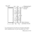 thumbnail of Bosch Serie 2 KIV86NSE0 Einbau-Kühl-Gefrier-Kombination mit Gefrierbereich unten, 177.2 x 54.1 cm, Schleppscharnier