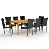 thumbnail of Helloshop26 - Juego de comedor para jardín exterior negro de 9 piezas 02_0014121