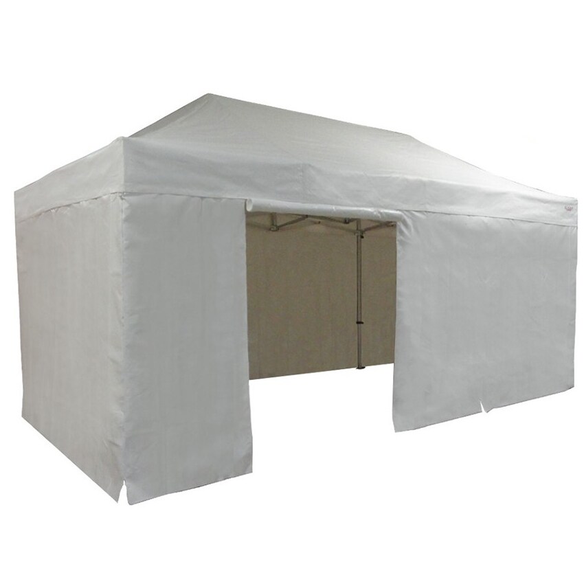 Tente pliante PRO 4x6m pack côtés - 6 murs - ALU 55mm/PVC 580g Norme M2 - blanc - FRANCE-BARNUMS
