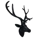 thumbnail of XL Hirschgeweih Hirschkopf Geweih 10-Ender Schwarz 30x18x40cm