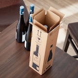thumbnail of BB-Verpackungen 10 x Flaschenversandkarton für eine Flasche Wein/ Sekt (105 x 105 x 420 mm) PTZ-Zulassung für DHL und UPS