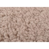 thumbnail of Silla reclinable HWC-C76, mecedora sillón + taburete tela bouclé 480g/m² Oeko-Tex ~ marrón armazón blanco