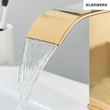 thumbnail of ROSA | Torneira de casa de banho cascata premium ouro brilhante | para cozinha em aço inox | Torneira  quadrada para lavatório design