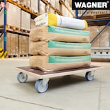 thumbnail of WAGNER Transporthilfe Multiplex MAXIGRIP 24 mm - 78 x 49 x 15 cm, Rollen ultrasoft Ø 100 mm, Tragkraft 500 kg - 20114601