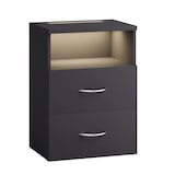 thumbnail of CASARIA® Nachttisch 2er Set mit Schubladen & Beleuchtung Anthrazit