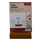 thumbnail of Présentoir de table acrylique pied en bois A6, 356311