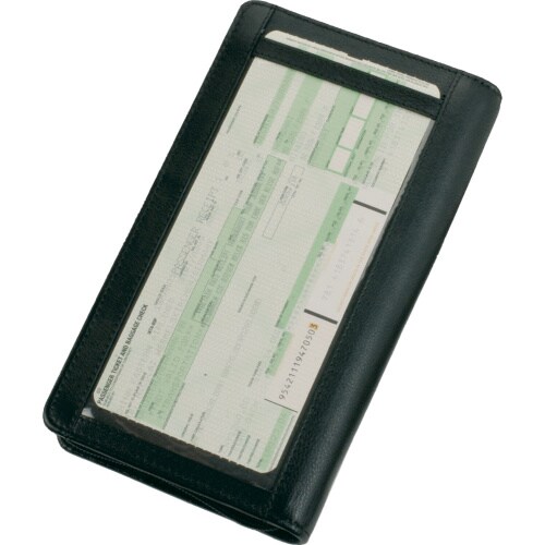 Alassio Reiseorganizer Cryptalloy Nappaleder Reiseetui RFID Schutz schwarz 41002