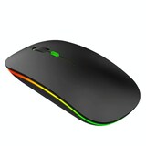 thumbnail of Souris Sans Fil Rechargeable 1600 DPI Lumières Colorées Design Élégant Noir YONIS