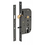 thumbnail of Serrure encastrable pour porte d'intérieur à mentonnet v/bc
