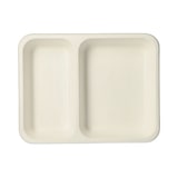 thumbnail of PAPSTAR 125 Siegelschalen, Zuckerrohr 2-geteilt 850 ml 3 cm x 17,5 cm x 22,5 cm weiss
