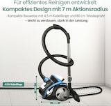 thumbnail of Emerio Staubsauger ohne Beutel – 2 Liter – HEPA-Filter – Kabellänge 4,5 m – Hochleistungsbürste – 700 W – VCE-108278.10 – Schwarz / Blau