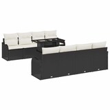 thumbnail of vidaXL Garten-Sofa-Set 9 pcs Schwarz 100 x 55 x 73 cm Poly Rattan