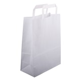 thumbnail of 1500 Papiertragetaschen 220 + 100 x 360 mm braun stabile 80 g/m² Grammatur Papiertüten Geschenktüten BB-Verpackungen