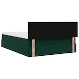 thumbnail of vidaXL Ottoman-Bett mit Matratze & LEDs Dunkelgrün 140x190 cm Samt