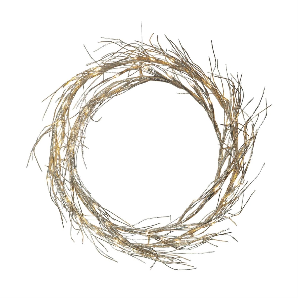 LED Lichtkranz Fizzy Fenster Türschmuck 50 LED D: 45cm für Innen gold