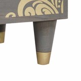 thumbnail of vidaXL Nachttisch 2 pcs Grau 40 x 33 x 46 cm massives Mangoholz