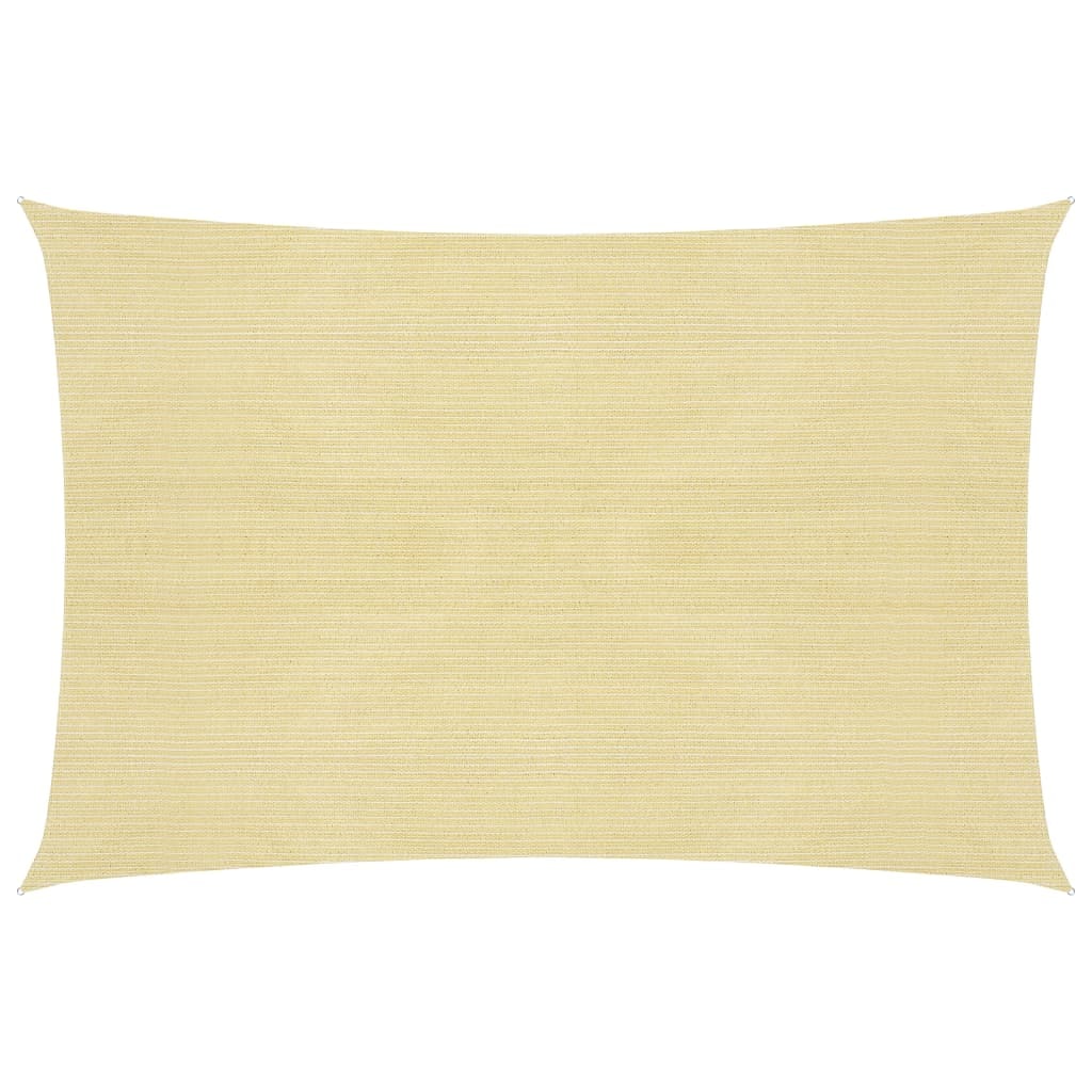 Toldo de vela beige HDPE 160 g/m² 5x7 m