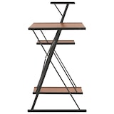 thumbnail of Scrivania Con Ripiano Nera E Marrone 116x50x93 cm