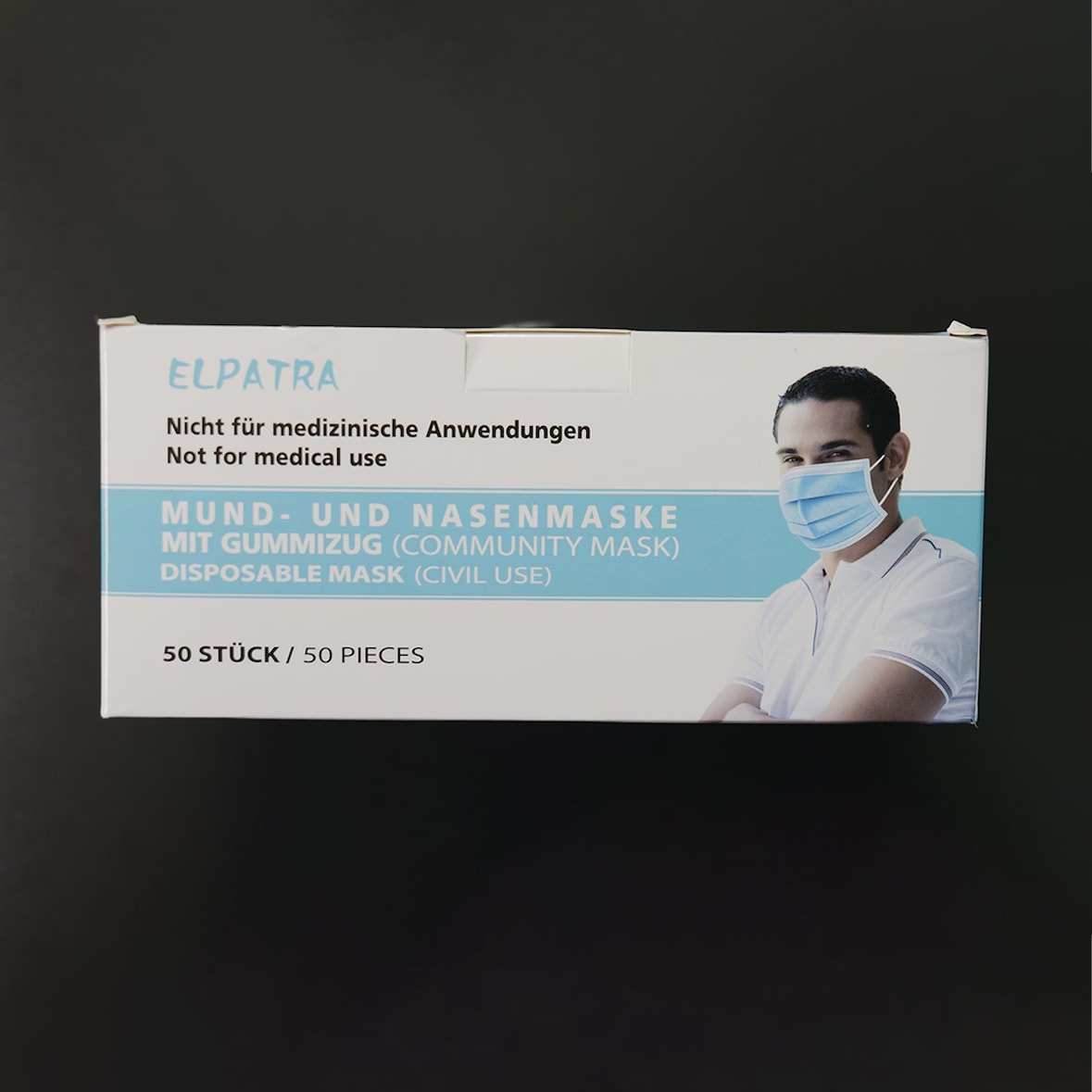 Mund- und Nasenmaske mit Gummizug (Community Mask) 250 Stück