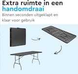 thumbnail of BRASQ Inklapbare Vouwtafel Zwart - 180x70x74cm- Campingtafel - Klaptafel - Weerbestendig - Tafel met draaghandvat